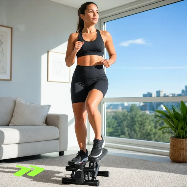 Степпер Scoopes BodyStep 114928 с эспандерами, LCD-дисплеем и ковриком, максимальная нагрузка до 100 кг - Фото 3 Степпер Scoopes BodyStep 114928 с эспандерами, LCD-дисплеем и ковриком, максимальная нагрузка до 100 кг - изображение 3