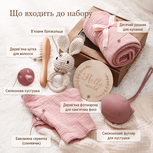 Подарочный набор для младенцев | Подарок на рождение ребенка или крестины - Фото 2 Подарочный набор для младенцев | Подарок на рождение ребенка или крестины - изображение 2