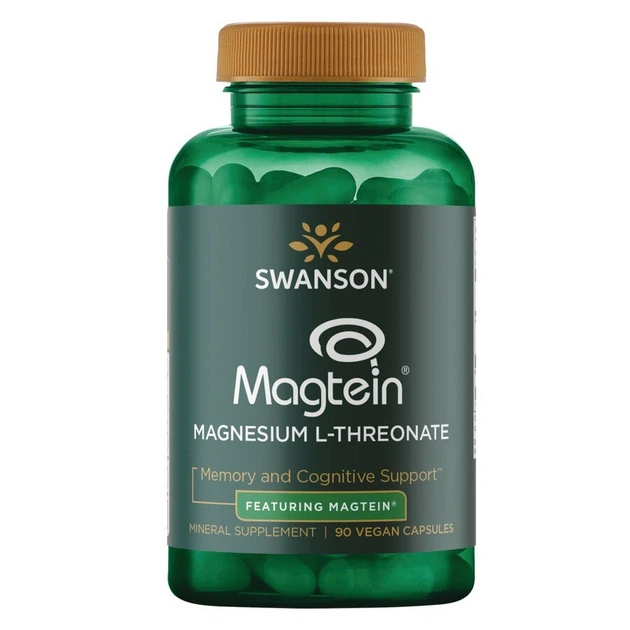 Магній L-треонат Swanson Magnesium L-Threonate Featuring Magtein®, 90 капсул - Фото 1 Магній L-треонат Swanson Magnesium L-Threonate Featuring Magtein®, 90 капсул - зображення 1