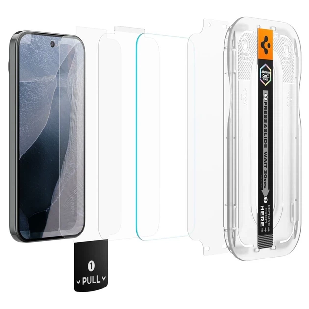 Защитное стекло Spigen Glas.tR EZ Fit Pro AC для Google Pixel 11 Pro XL Clear (2 pack) (AGL11485) - изображение 2
