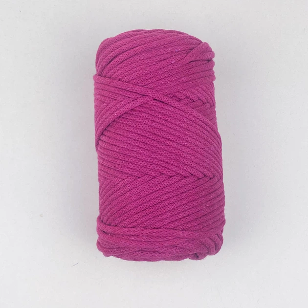 Шнур плетений YarnArt macrame cord 3 мм для макраме фіолетовий №777 (3085777) - Фото 1 Шнур плетений YarnArt macrame cord 3 мм для макраме фіолетовий №777 (3085777) - изображение 1