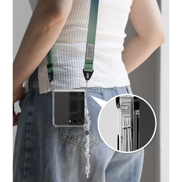 Чехол Ringke Fusion Flap для Samsung Galaxy Flip 8 Clear (8800328819399) - изображение 8
