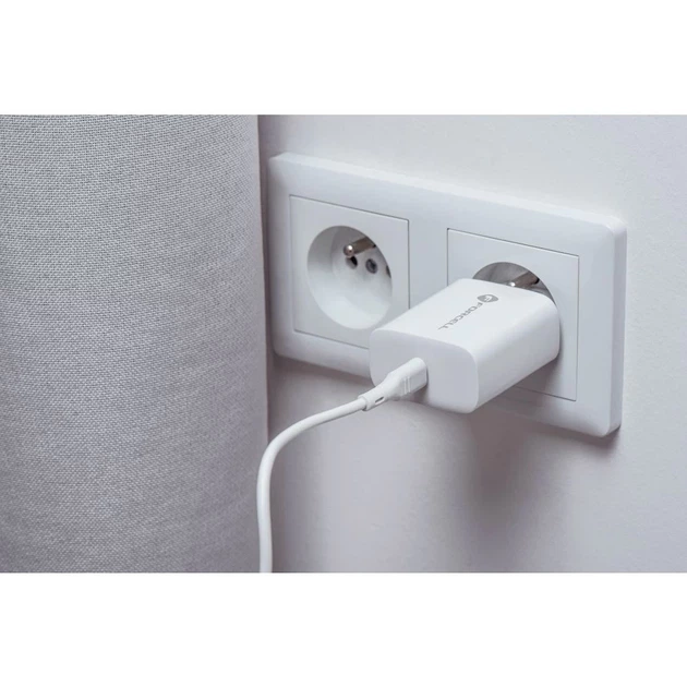 Сетевое зарядное устройство Forcell F-Energy USB C QC4.0 PD 3A 25W + кабель USB C to USB C White (5903396108099) - изображение 12