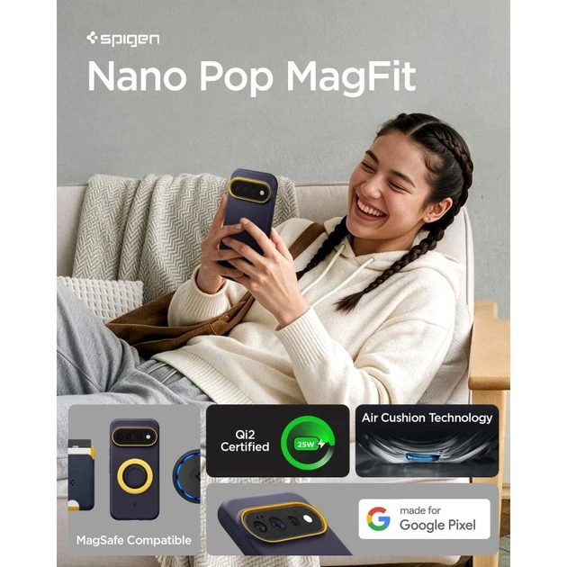 Чехол Spigen Nano Pop Mag для Google Pixel 11 Pro Navy (ACS11434) - изображение 8