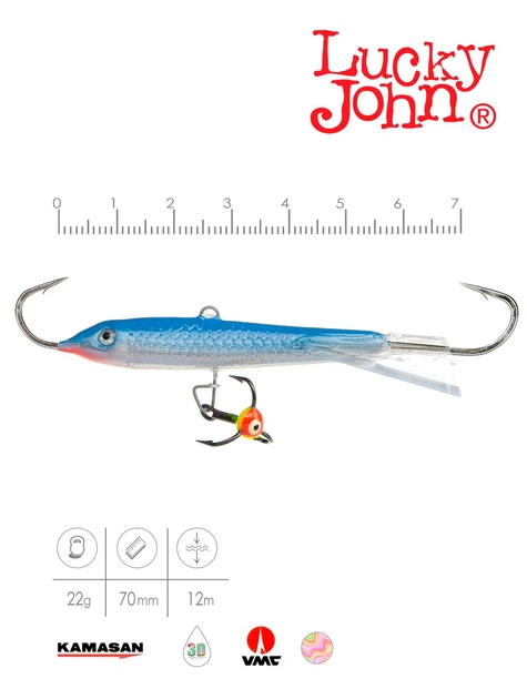 Балансир Lucky John CLASSIC 7 70 мм 15 г морозостойкий пластик цвет 15H - изображение 2