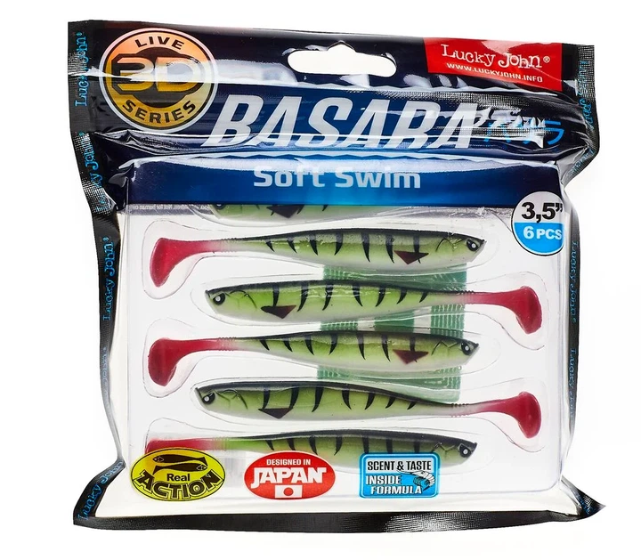 Виброхвост LJ Pro Series BASARA SOFT SWIM 8,9 см PG10 пластик 6 шт (набор 6 шт) - изображение 3