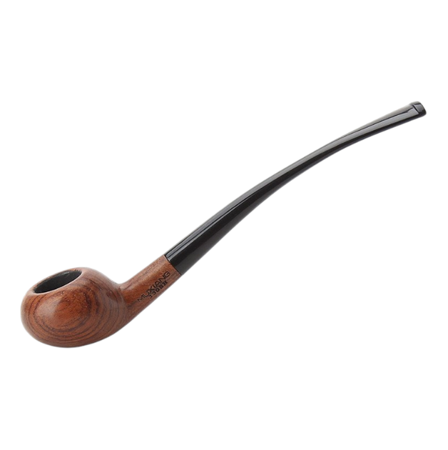 Набір для куріння трубки Muxiang Rosewood Churchwarden (палісандр), підставка, сумка Muxiang, йоржики RAW та трійник - изображение 3
