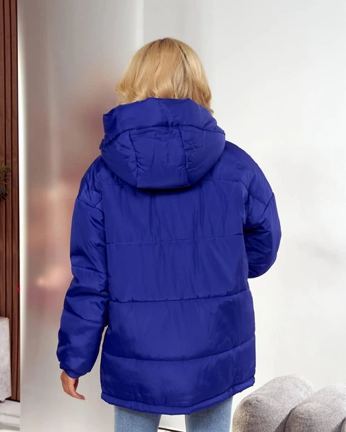Куртка женская повседневная синяя 42-48 с1497.007.2 - изображение 5