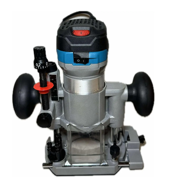 Фрезер Makita 900 Вт фрезерна машина мережева цанга 6 8 мм 10000 34000 об хв ручний кромковий занурювальний для дерева пластику пазів кромок профілів різьблення з плавним пуском стабілізацією швидкості регулюванням обертів - зображення 6