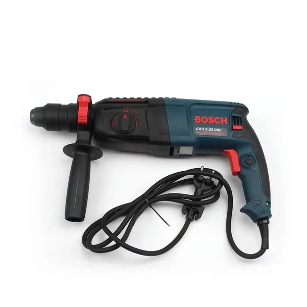 Перфоратор Bosch 800 Вт SDS Plus 2.8 Дж електричний 4000 уд хв трирежимний 900 об хв для свердління бетону 26 мм довбання демонтажу цегли каменю з реверсом регулюванням швидкості антивібрацією додатковим патроном під ключ кейсом - зображення 3