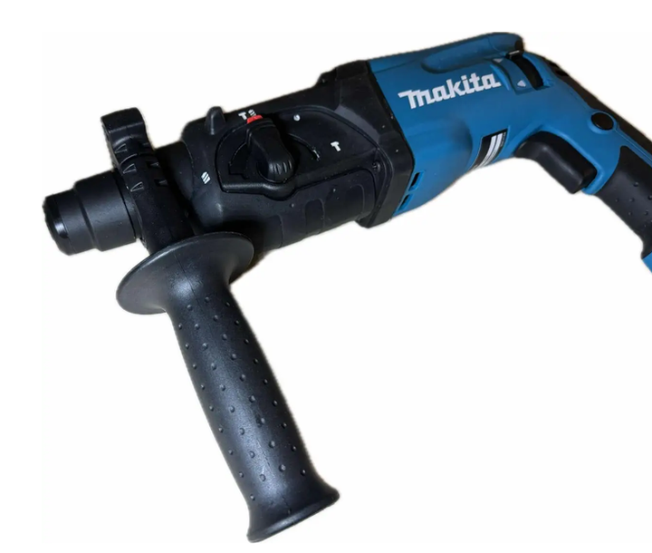 Перфоратор Makita 780 Вт SDS Plus 2.7 Дж електричний 4500 уд хв трирежимний 1100 об хв для свердління бетону 24 мм металу 13 мм дерева 32 мм довбання з реверсом антивібрацією розчіпною муфтою кейсом бурами - зображення 4