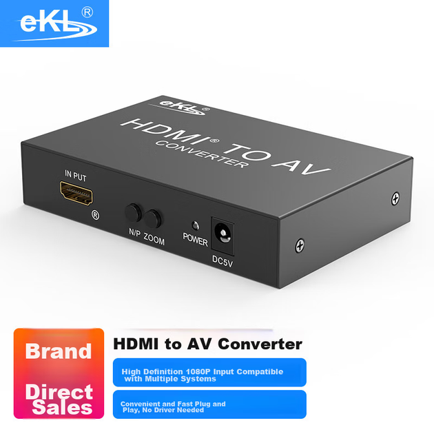 Конвертер EKL HDMI-AV-S-VIDEO 1920×1080 - Фото 4 Конвертер EKL HDMI-AV-S-VIDEO 1920×1080 - изображение 4