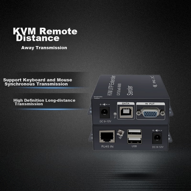 Удлинитель сигнала KSRGB KS-D KVM VGA по витой паре 100 м (KS-D-T1K) - изображение 7