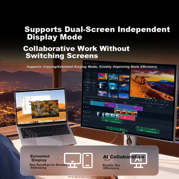 Кабель Ugreen 95708 DisplayPort - USB Type-C DisplayPort 1.4 8K 60 Гц 1 м - изображение 6