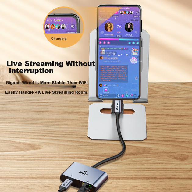 Сетевой адаптер Biaze GN69 / USB Type-C / Gigabit Ethernet - изображение 3