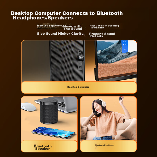 Мережевий адаптер SAMZHE BT54H / Bluetooth 5.4 / USB / Blue - зображення 8