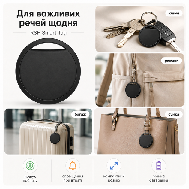 Портативный Smart Tag для iPhone Find My - изображение 2