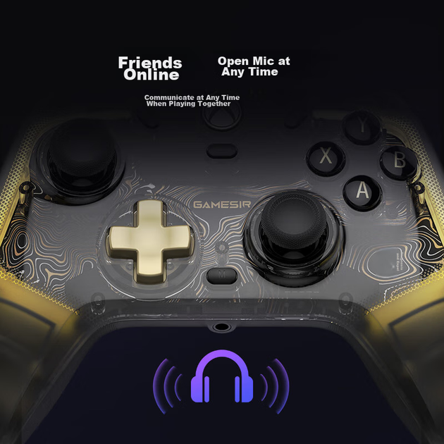 Контроллер GAMESIR Yingwuzhe Gold Edition механические кнопки Black с золотистым - Фото 7 Контроллер GAMESIR Yingwuzhe Gold Edition механические кнопки Black с золотистым - изображение 7