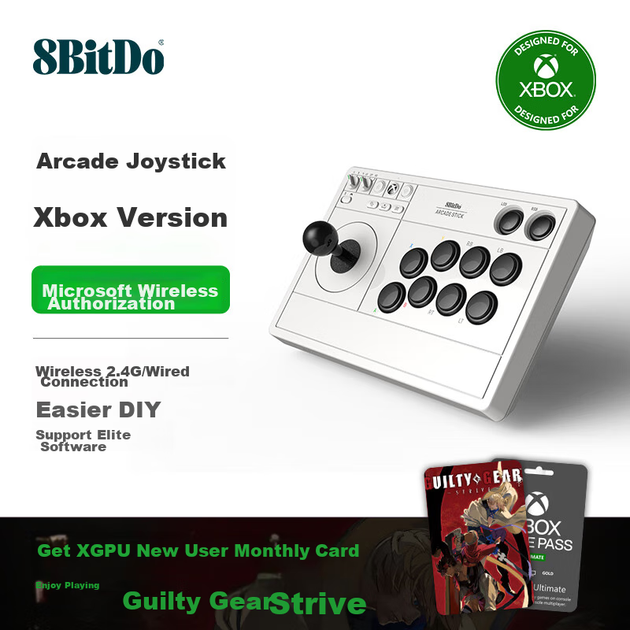 Аркадный стик 8BitDo Arcade Stick Xbox Edition PC White - изображение 8