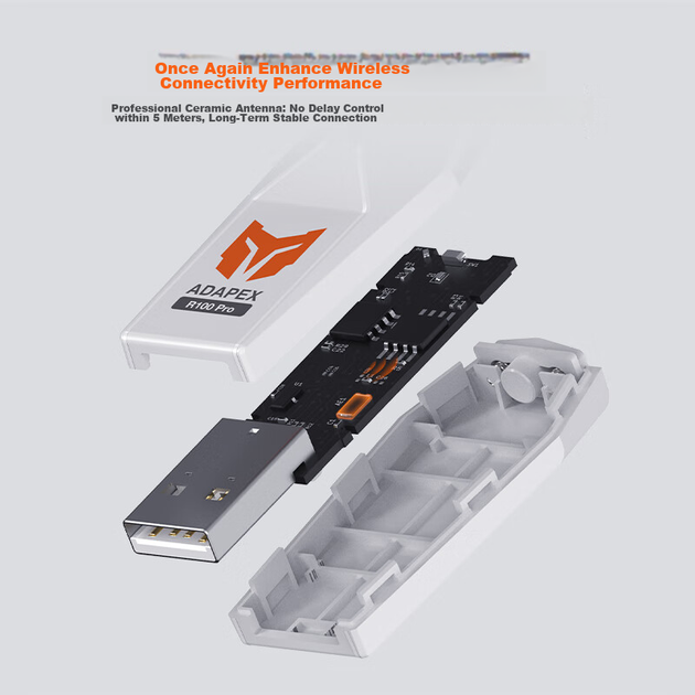 Адаптер Mojiang R100Pro для контроллеров PS4, Xbox Series X/S, NS, ПК - Фото 3 Адаптер Mojiang R100Pro для контроллеров PS4, Xbox Series X/S, NS, ПК - изображение 3