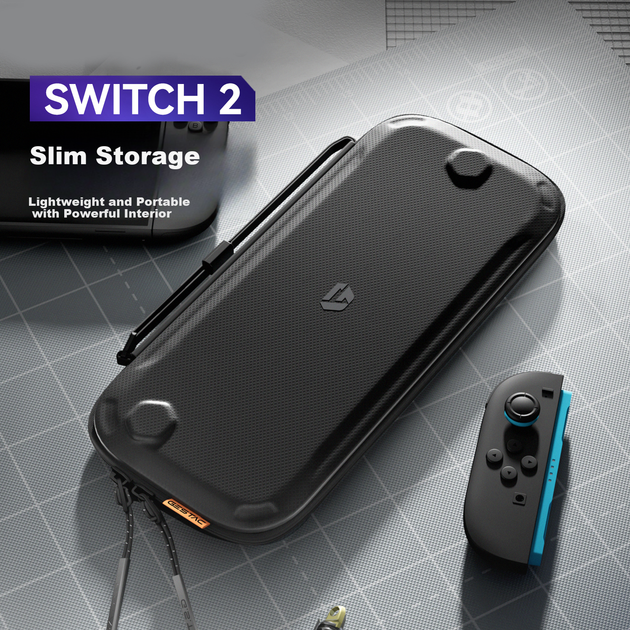 Чехол Jixiang для Nintendo Switch 2 тонкий защитный Black - изображение 4
