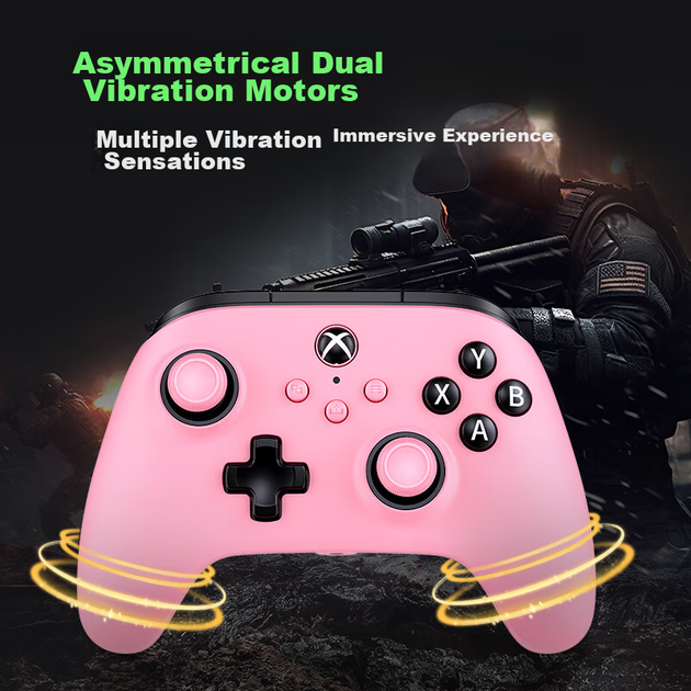 Проводной геймпад PowerA PC/Xbox One Pink (LBX-1573C) - Фото 4 Проводной геймпад PowerA PC/Xbox One Pink (LBX-1573C) - изображение 4