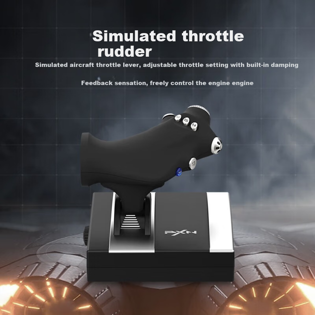 Джойстик PXN 2119Pro с вибрационной обратной связью Silver/Black - изображение 4