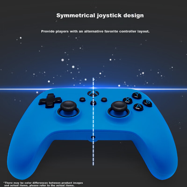Проводной геймпад PowerA PC/Xbox One/Xbox Series X/S Wave Blue (XBGP0440-01) - Фото 4 Проводной геймпад PowerA PC/Xbox One/Xbox Series X/S Wave Blue (XBGP0440-01) - изображение 4