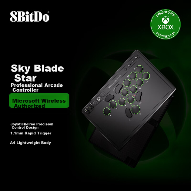 Аркадный стик 8BitDo Tianren Xing Xbox Edition PC - Фото 3 Аркадный стик 8BitDo Tianren Xing Xbox Edition PC - изображение 3