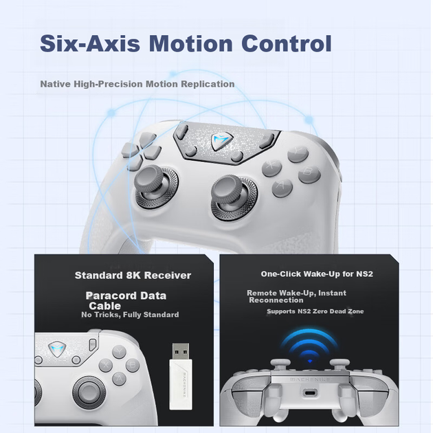 Беспроводной геймпад MACHENIKE F1 PC/Nintendo Switch 2/Android/iOS - Фото 7 Беспроводной геймпад MACHENIKE F1 PC/Nintendo Switch 2/Android/iOS - изображение 7