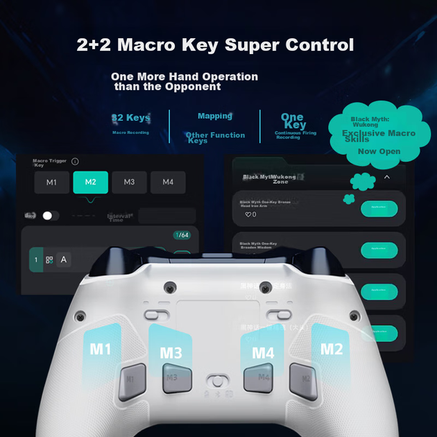 Контроллер PXN беспроводной игровой для ПК/Switch 2/Steam - Фото 4 Контроллер PXN беспроводной игровой для ПК/Switch 2/Steam - изображение 4