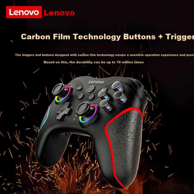 Беспроводной геймпад Lenovo S01 PC/Nintendo Switch/Nintendo Switch 2/Android Obsidian Black - изображение 3