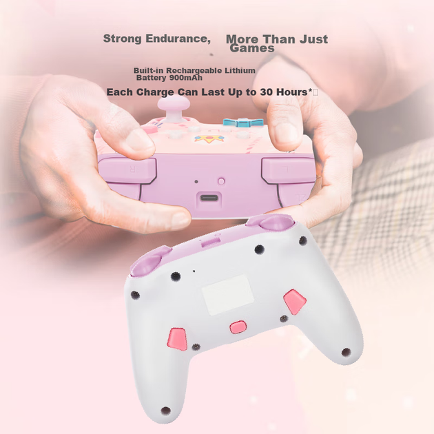 Беспроводной геймпад PowerA Princess Peach Nintendo Switch/Nintendo Switch 2 (NSGP0255-01) - изображение 6