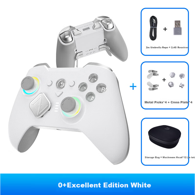 Беспроводной геймпад ZD Gaming O+ Premium PC/Nintendo Switch/Nintendo Switch 2 White - Фото 3 Беспроводной геймпад ZD Gaming O+ Premium PC/Nintendo Switch/Nintendo Switch 2 White - изображение 3