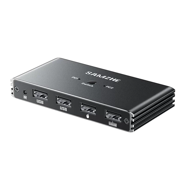 KVM-перемикач SAMZHE KVM-10 2-портовий HDMI 4K 60 Гц - Фото 1 KVM-перемикач SAMZHE KVM-10 2-портовий HDMI 4K 60 Гц - зображення 1