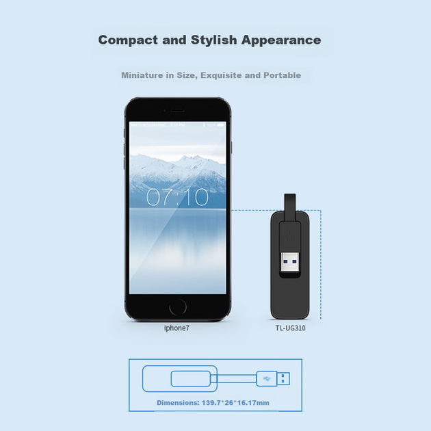 Адаптер TP-LINK USB 3.0 - RJ45 гигабитный без драйверов - Фото 6 Адаптер TP-LINK USB 3.0 - RJ45 гигабитный без драйверов - изображение 6