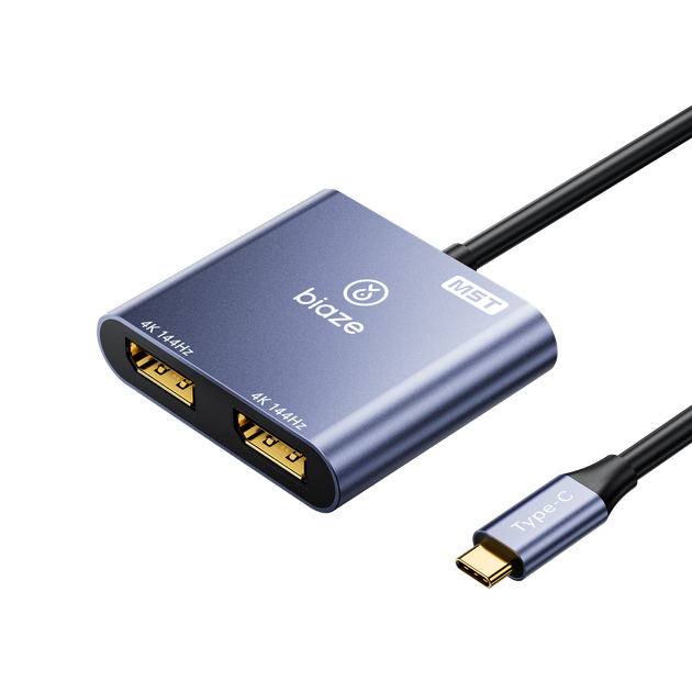 Док-станція BIAZE ZH387-MST-2 на два порти DisplayPort 4K 60/144 Гц - Фото 1 Док-станція BIAZE ZH387-MST-2 на два порти DisplayPort 4K 60/144 Гц - зображення 1