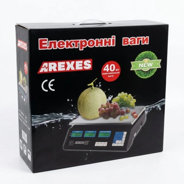 Весы торговые аккумуляторные электронные AREXES-40 кг 4v Аккумулятор - Фото 6 Весы торговые аккумуляторные электронные AREXES-40 кг 4v Аккумулятор - изображение 6