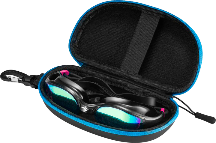 Очки для плавания Aqua Speed Vortex Mirror+Case 8900 230-79 в чехле Чёрный (5908217689009) - изображение 2