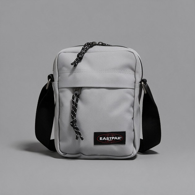 Чоловіча сумка Eastpak через плече, компактний месенджер Істпак, сіра барсетка крос-боді ART029 - Фото 1 Чоловіча сумка Eastpak через плече, компактний месенджер Істпак, сіра барсетка крос-боді ART029 - зображення 1