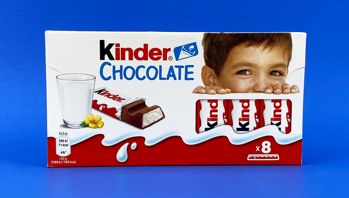 Шоколад Молочный Kinder Chocolate 8 Pieces 100g - Фото 2 Шоколад Молочный Kinder Chocolate 8 Pieces 100g - изображение 2