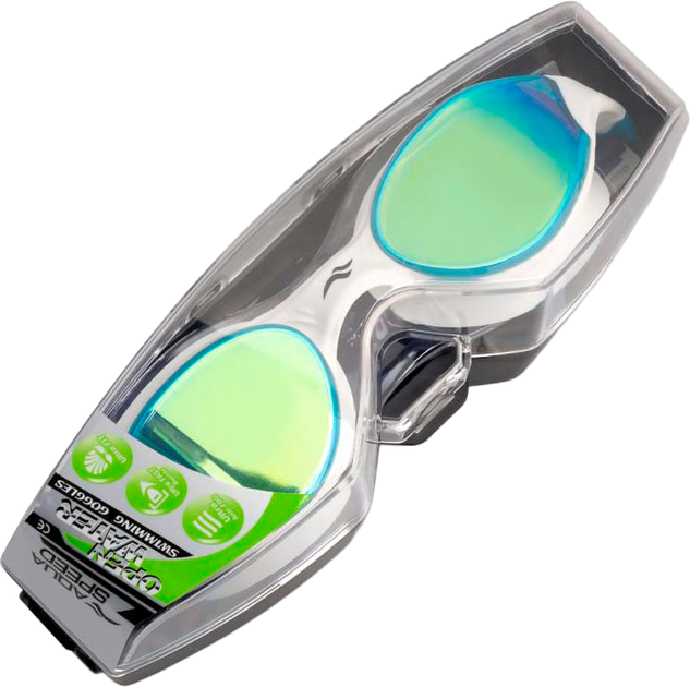 Очки для плавания Aqua Speed Vortex Mirror 8882 229-51 Бело-синьо-голубой (5908217688828) - изображение 5