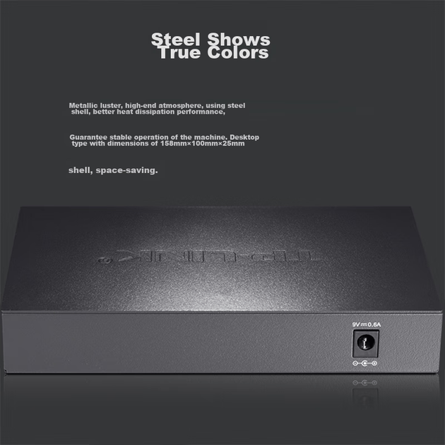 Коммутатор TP-LINK TL-SG1008D, 8 портов Gigabit, металлический корпус - изображение 6