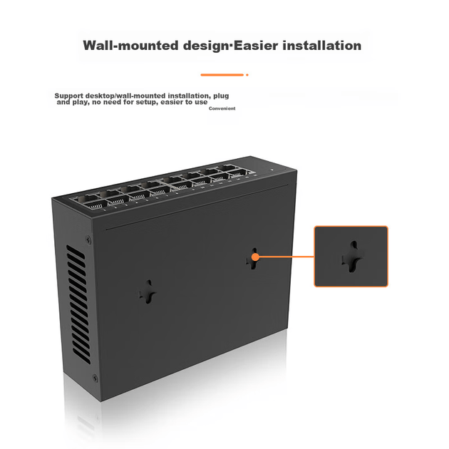 Коммутатор KeepLINK KP-9000, 16 портов Gigabit, для корпоративных сетей и видеонаблюдения - изображение 5