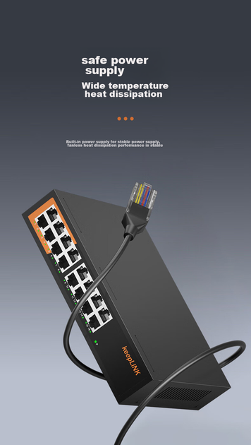 Коммутатор KeepLINK KP-9000 16-портовый гигабитный - изображение 8