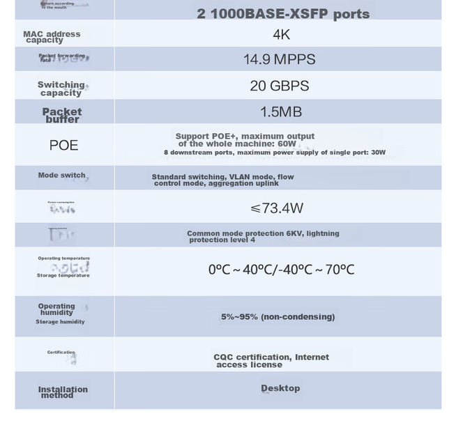 Коммутатор H3C S1210F-PWR 10 портов Gigabit PoE (8+2 SFP), 60Вт - изображение 5