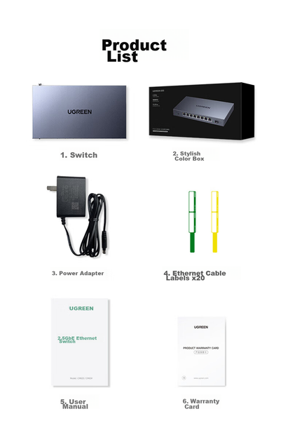 Коммутатор UGREEN 35049, 2.5G, 8 портов + оптический 10G - изображение 14