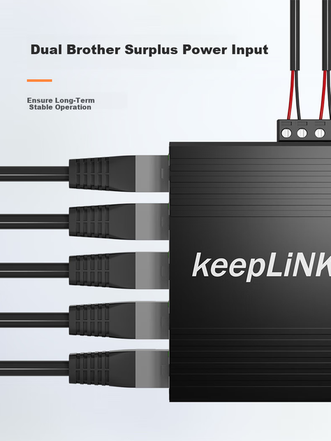 Коммутатор KeepLINK KP-9000 мини 5-портовый гигабитный - Фото 8 Коммутатор KeepLINK KP-9000 мини 5-портовый гигабитный - изображение 8