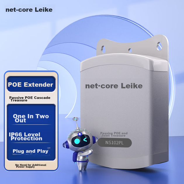 Инжектор Netcore NS102PL пассивный POE для сети, для камер, вход-выход - изображение 7