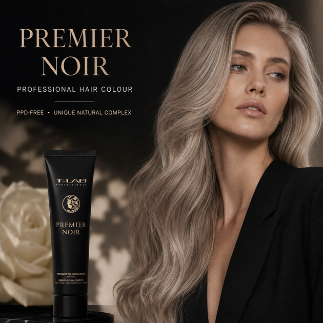 Крем-краска для волос T-LAB Professional Premier Noir 100 мл 10.21 Lightest Iridescent Ash Blonde - Фото 2 Крем-краска для волос T-LAB Professional Premier Noir 100 мл 10.21 Lightest Iridescent Ash Blonde - изображение 2